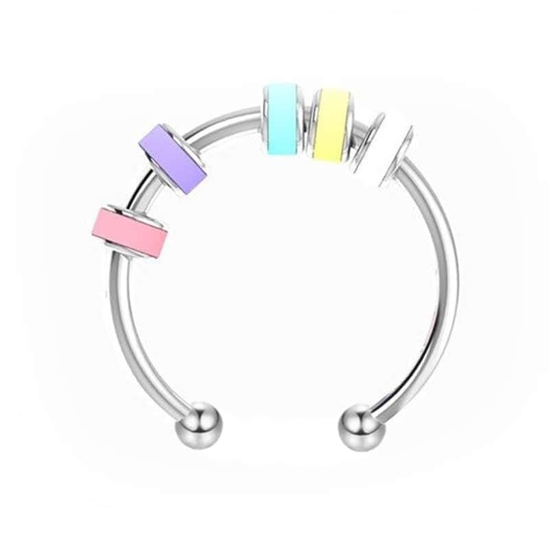 Angstring  Buntes Emaille