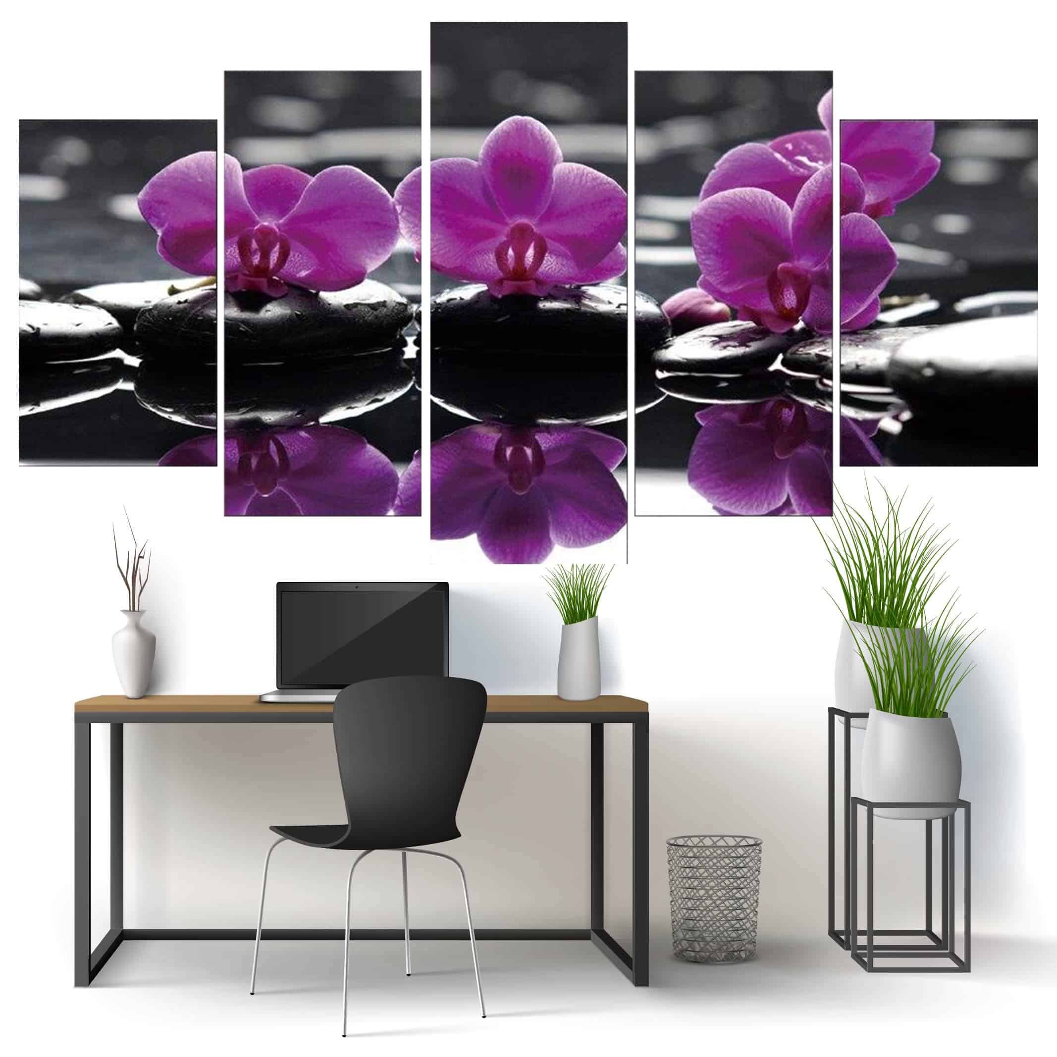 Zen-Bild Orchidee Blume