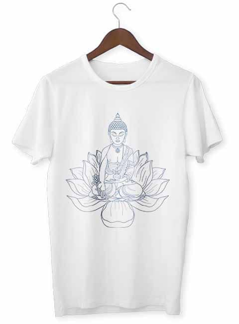 Zen-T-Shirt  Buddha Lotusblüte