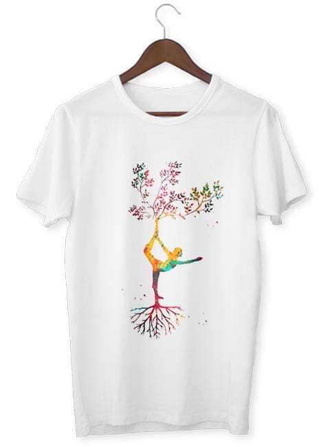 Zen-T-Shirt  Lebensbaum Mehrfarbig