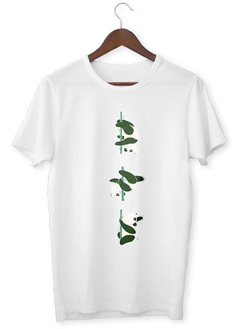 Zen-T-Shirt Panda Pole Dance