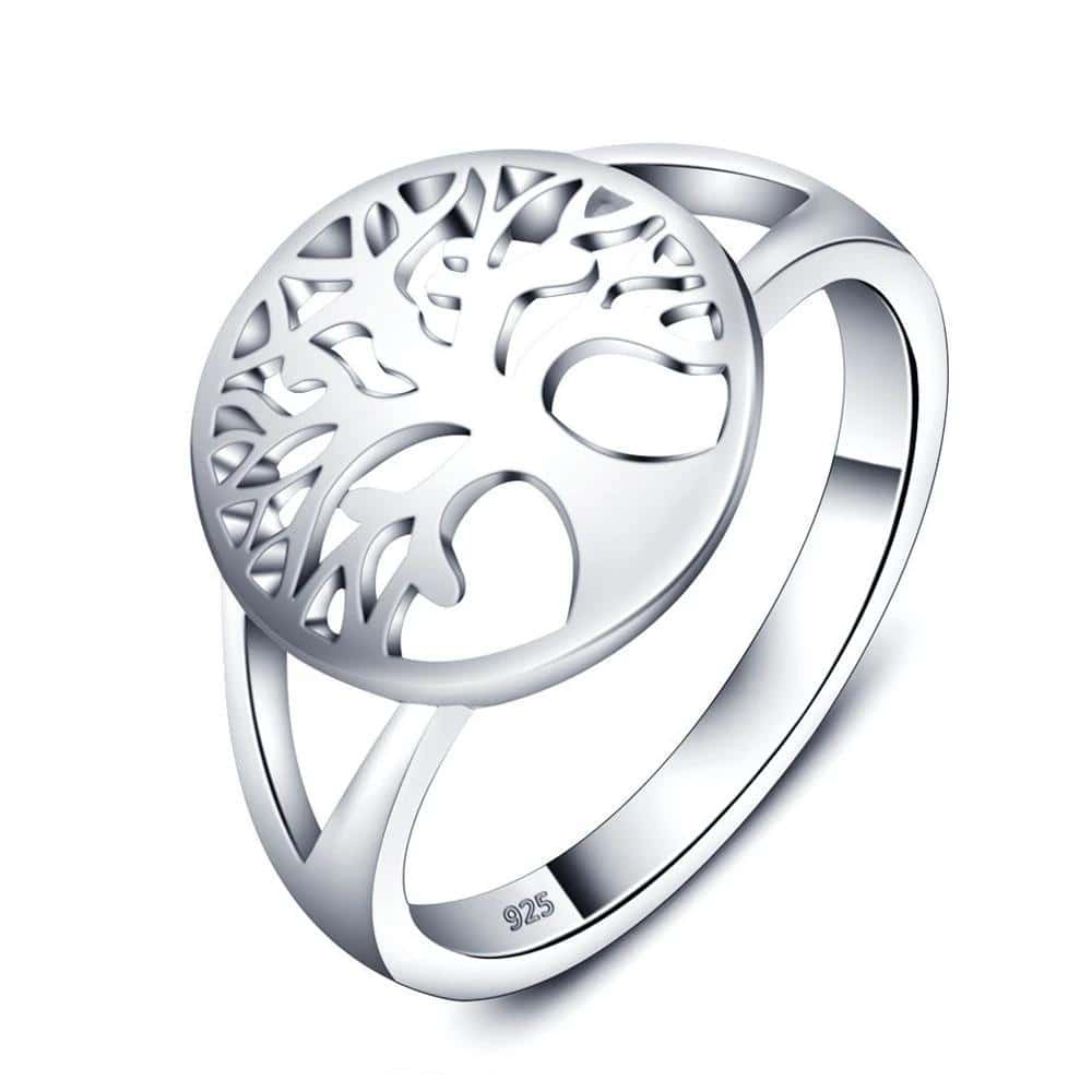 Anti-Stress-Ring  Lebensbaum (Silber)