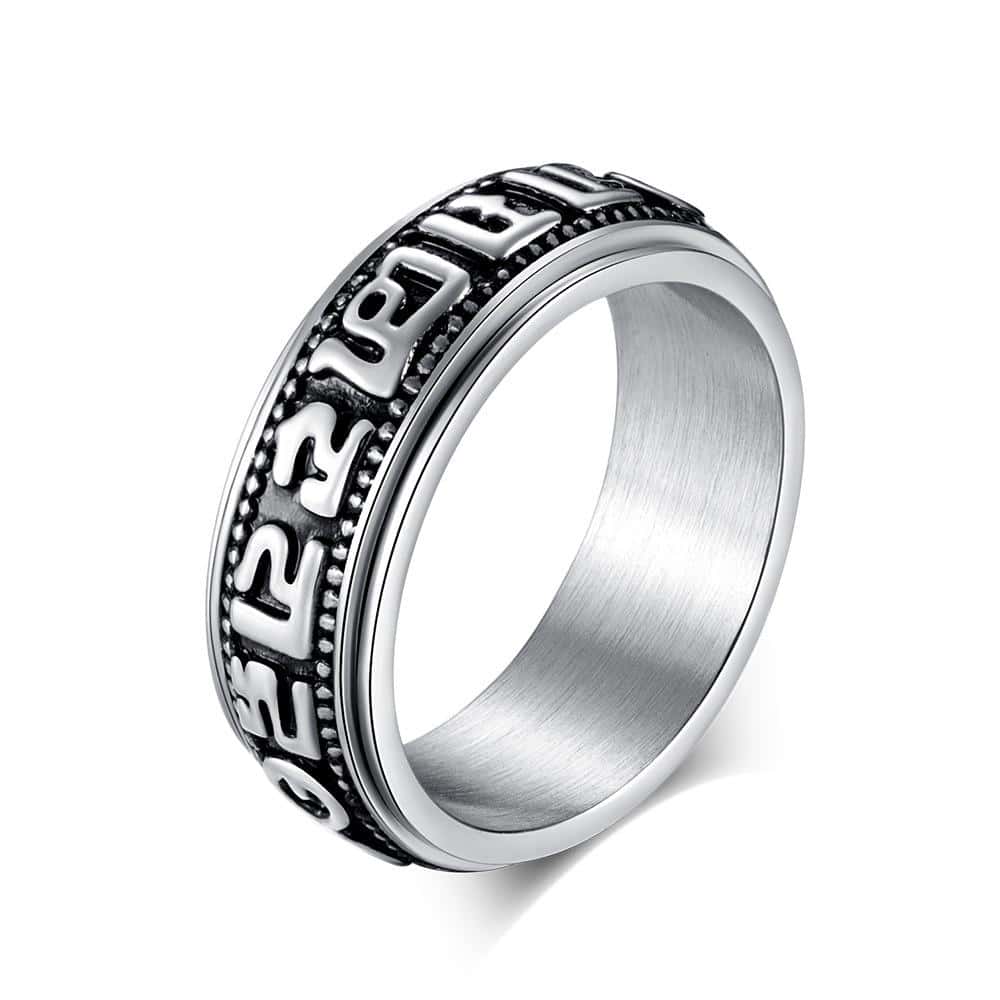 Anti-Stress-Ring  Tibetanisches Mantra