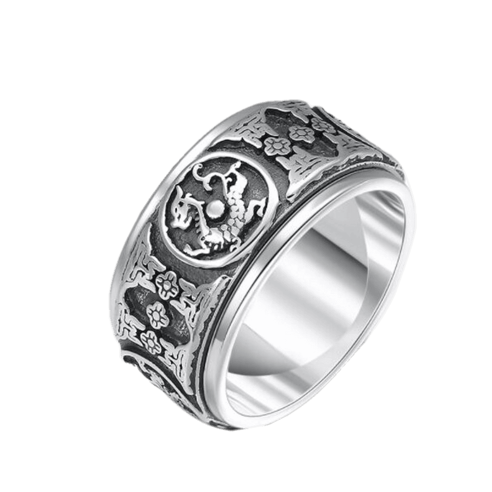 Anti-Stress-Ring  Tiger (Silber)