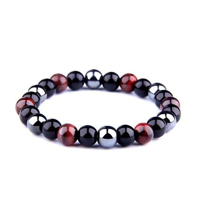 Anti-Stress-Armband  Hämatit Und Tigerauge Rot