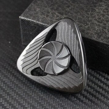 Hand Spinner Schwarzes Aluminium