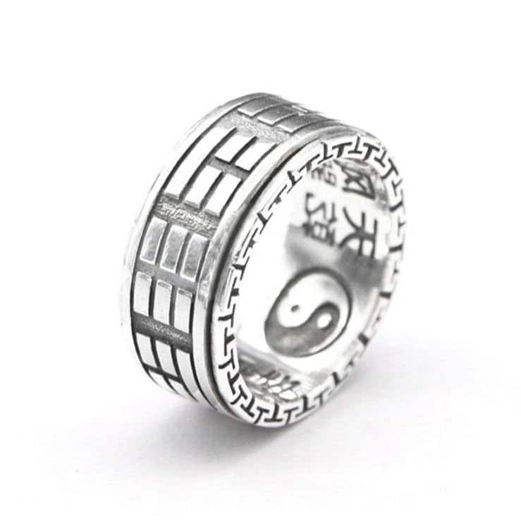 Anti-Stress-Ring Feng Shui (Silber)