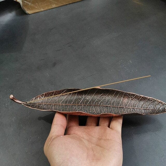 Räucherstäbchenhalter Blatt